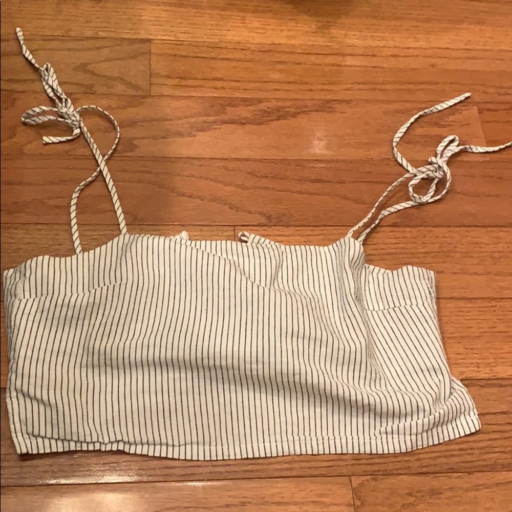 Brandy Melville Striped cropped tank top